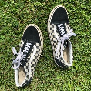 checkered vans